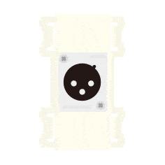 CANARE ZP-3X2S-W 壁用AVコンセント CPシリーズ XLR3P/NC3P