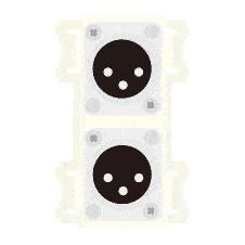 CANARE ZP-3X2DSLAW-W 壁用AVコンセント CPシリーズ XLR3P/NC3P