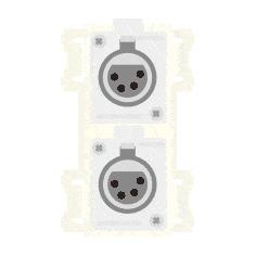 CANARE KP-4X1W-W 壁用AVコンセント CPシリーズ XLR4P/NC4P ホワイト