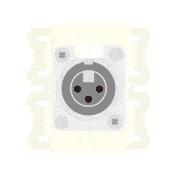 CANARE CPS-3X1DSLA-B 壁用AVコンセント CPSシリーズ XLR/NC ブラック