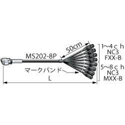 CANARE 8MCS07-CB12 7M アナログオーディオマルチケーブル Dsub25P(オス)-NC3(オス・メス) x各4 (7m)