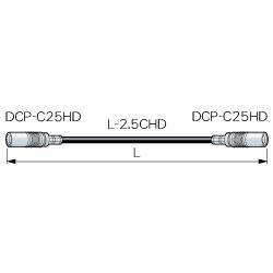 CANARE DN2.5HDC01 1M RED DINケーブル DIN(オス)-DIN(オス) 1m 赤