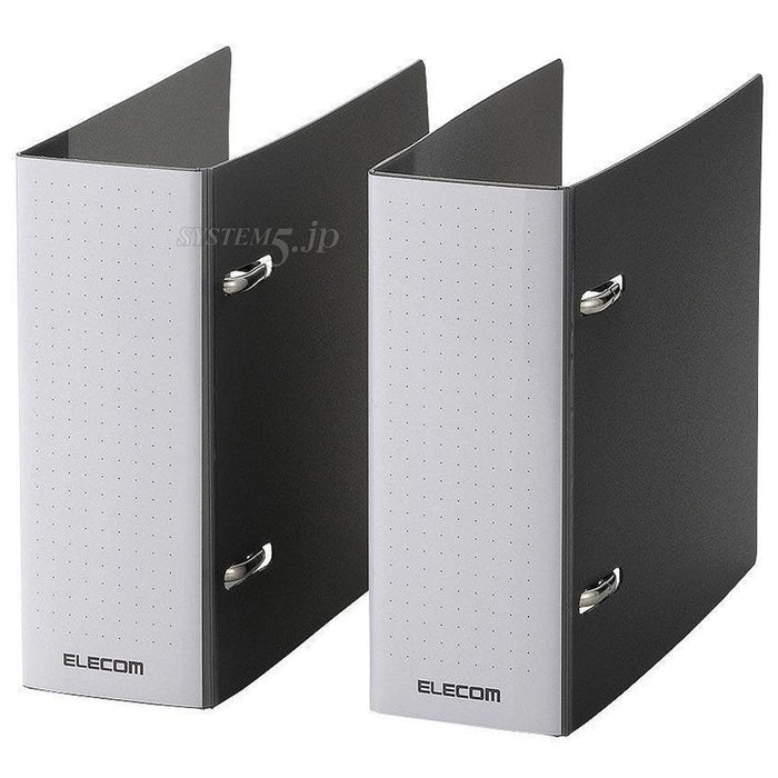 ELECOM CCD-B02WBK 不織布バインダー(2個セット/36枚収納/ブラック)
