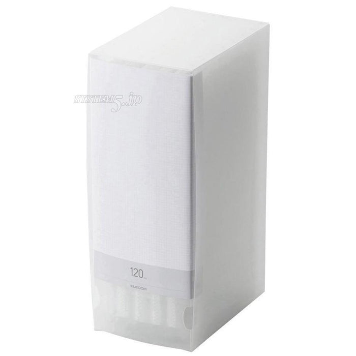 ELECOM CCD-FS120CR CD/DVD対応ファイルケース(120枚収納/クリア)