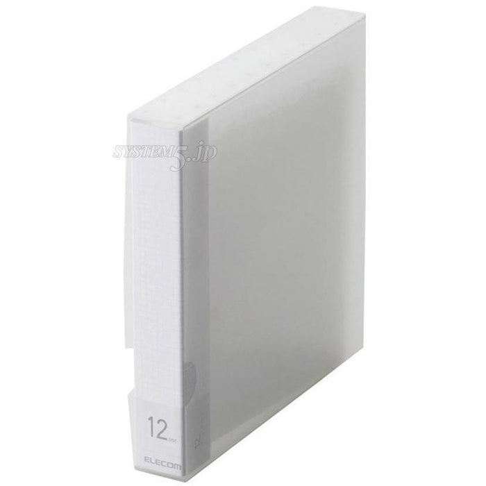 ELECOM CCD-FB12CR CD/DVD/Blu-ray対応ファイルケース(12枚収納/クリア)