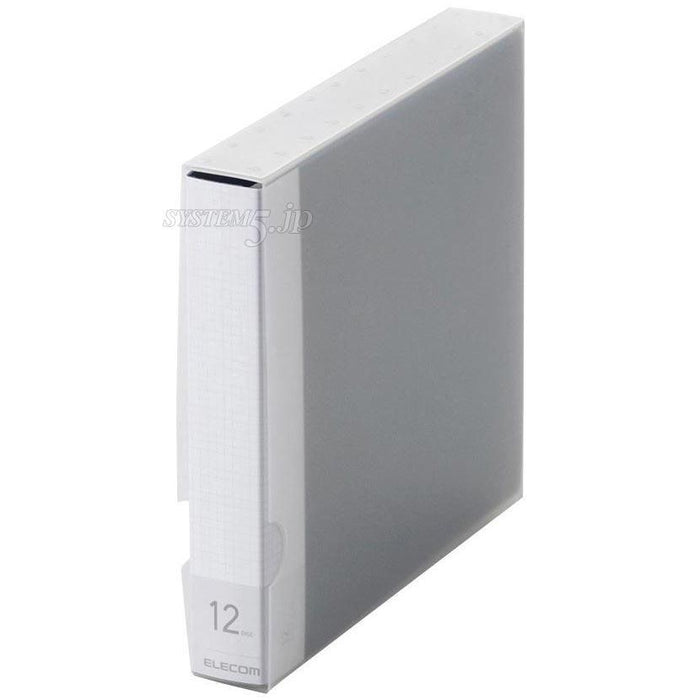 ELECOM CCD-FB12BU CD/DVD/Blu-ray対応ファイルケース(12枚収納/ブルー)