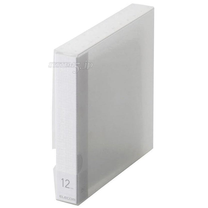 ELECOM CCD-FS12CR CD/DVD対応ファイルケース(12枚収納/クリア)