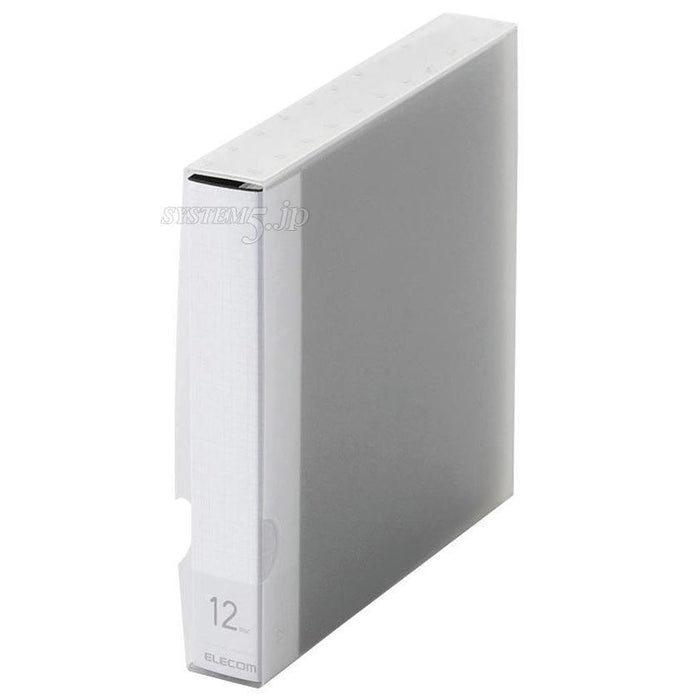 ELECOM CCD-FS12BK CD/DVD対応ファイルケース(12枚収納/ブラック)