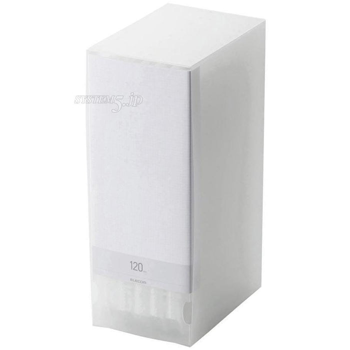 ELECOM CCD-FB120CR CD/DVD/Blu-ray対応ファイルケース(120枚収納/クリア)