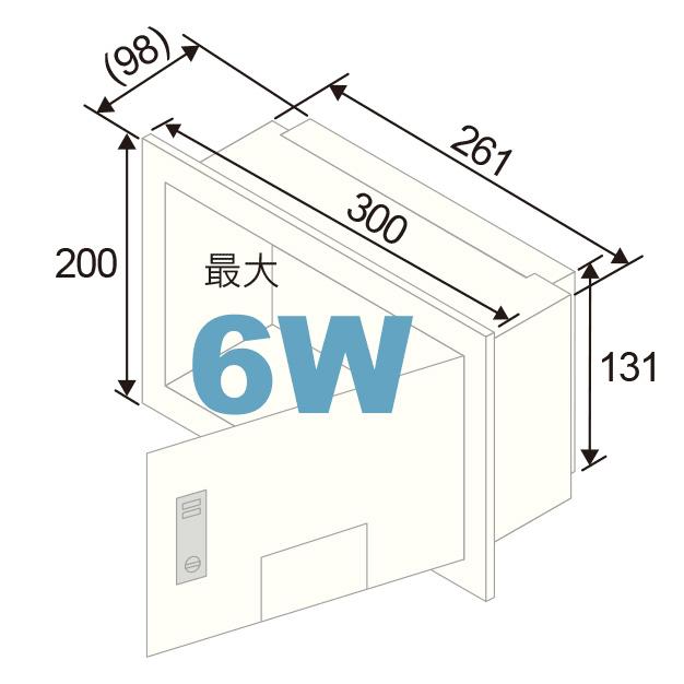 CANARE CSW-KBFSD2-3020-W 定型扉付壁用端子盤フレーム(横開き) TP2(D)-W用