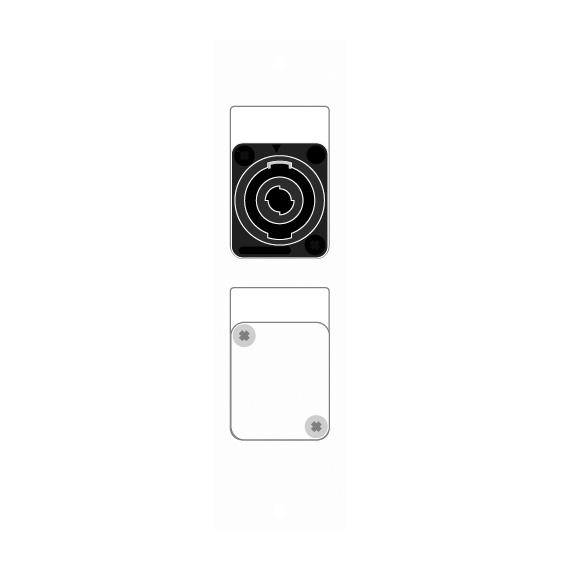 CANARE CSW-TP2D-NL4S-W 壁用端子盤プレート TP2D-W スピコン