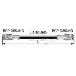 CANARE D5.5UHDC05E 5M BLK 圧着式BNCケーブル(12G-SDI対応) BNC(オス)- BNC(オス) 5m 黒
