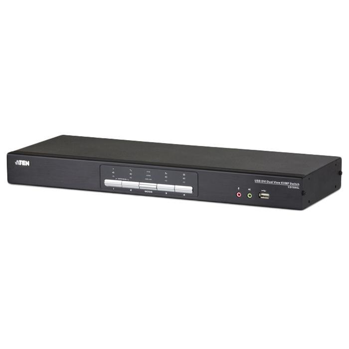 ATEN CS1644A 4ポート USB DVIデュアルリリンク デュアルディスプレイ/オーディオ KVMPスイッチ