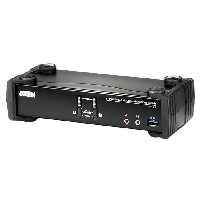 ATEN CS1922 USB 3.0ハブ搭載 DCI 4K対応 2ポートUSB DisplayPort KVMPスイッチ
