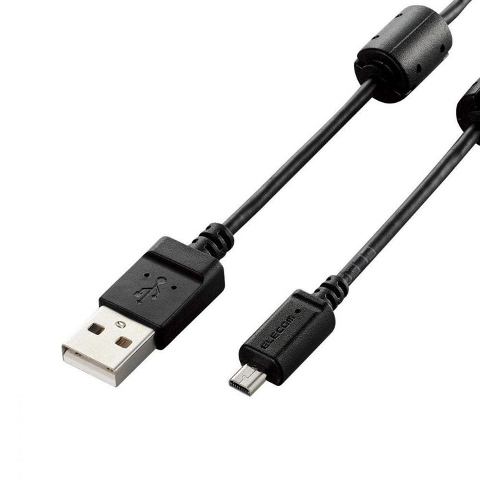 ELECOM DGW-F8UF05BK カメラ接続用USBケーブル(平型mini8pinタイプ/0.5m)