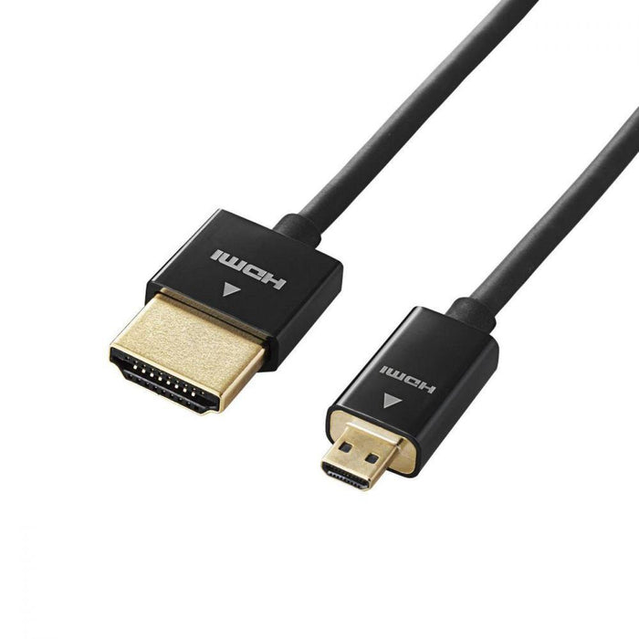 ELECOM DGW-HD14SSU20BK カメラ接続用HDMIケーブル(HDMI microタイプ/2.0m)