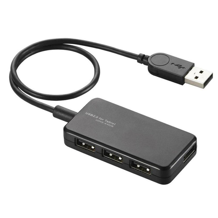 ELECOM U2HS-A402BBK 4ポートUSB2.0ハブ(ブラック)