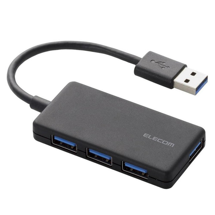 ELECOM U3H-A416BBK 4ポートUSB3.0ハブ(コンパクトタイプ/ブラック)