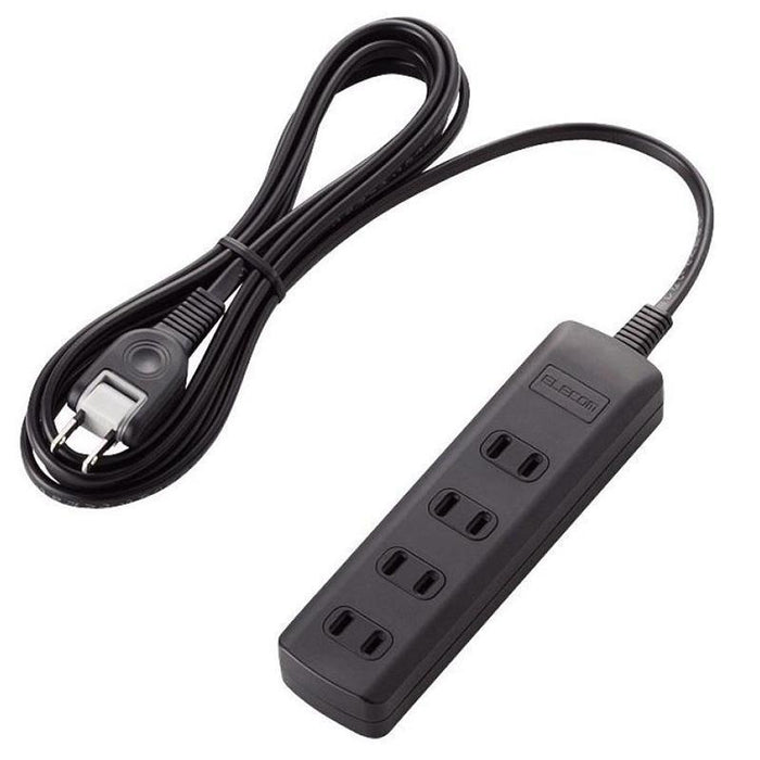 ELECOM T-K1A-2425BK 雷ガードタップ(スイッチ無/4個口/2.5m/ブラック)
