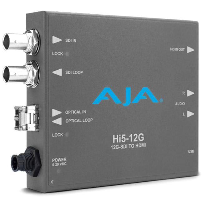 AJA Video Systems Hi5-12G-R Hi5-12G 12G-SDI to 4K HDMI(1ch Rx SFP付き)
