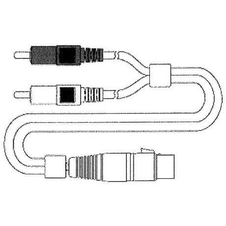 TOMOCA 11C-1.5/RCAW RCA-キャノンメス ケーブル(1.5m)