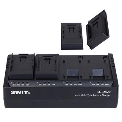 【クリアランス】SWIT LC-D420B 4連同時急速チャージャー(PANASONIC VW-VBGマウント)