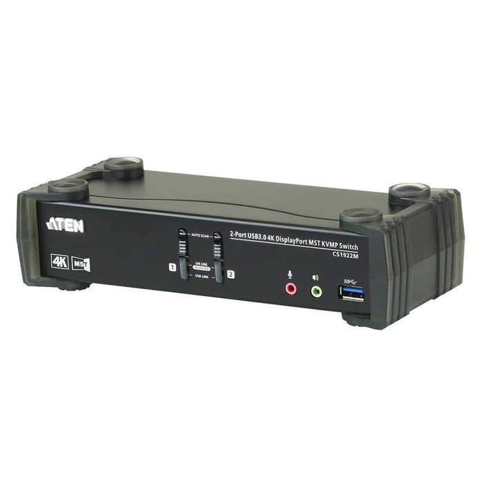 ATEN CS1922M USB 3.0ハブ搭載 DCI 4K対応 2ポートUSB DisplayPort MST KVMP-スイッチ