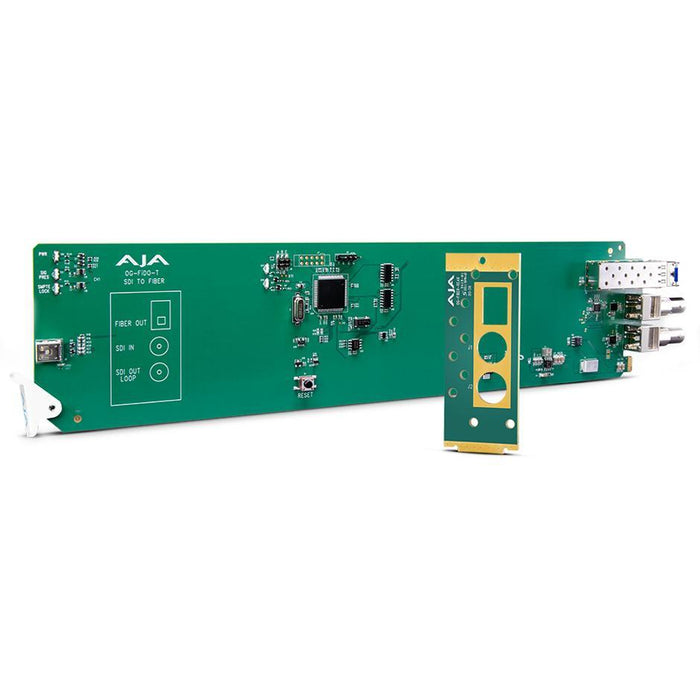 AJA Video Systems OG-FIDO-T DashBoard 対応 1チャンネルシングルモード LC ファイバー → 3G-SDI openGear レシーバーカード