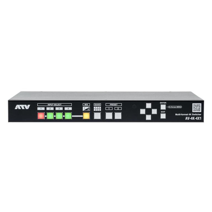 ATV AV-4K-4X1 4チャンネルマルチフォーマットシームレススイッチャー