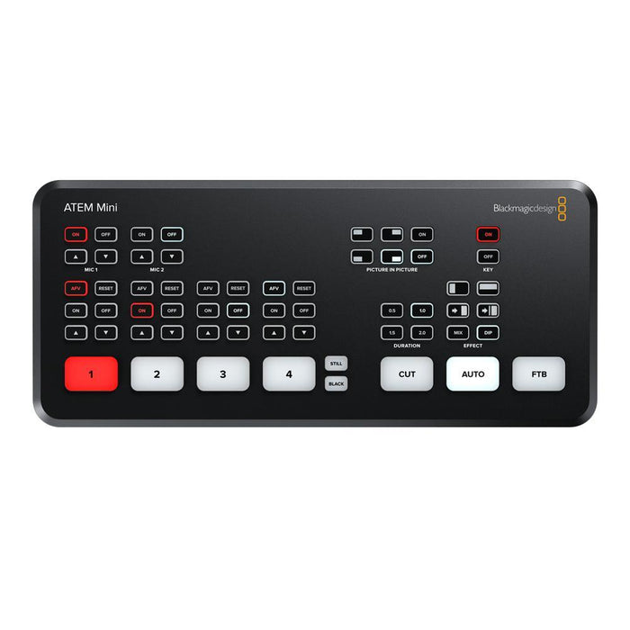 BlackmagicDesign SWATEMMINI ATEM Mini ライブプロダクションスイッチャー（HDMI4入力/収録・配信・マルチビュー機能なし）