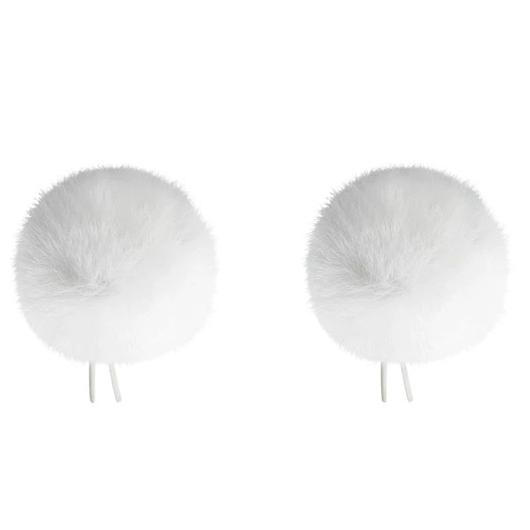 Bubblebee BBI-L01-TWIN-WH ラベリアマイク用ウインドシールド(白)2個入り
