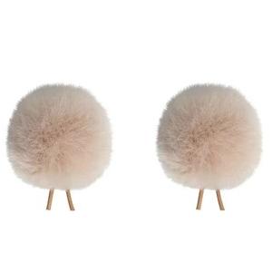 Bubblebee BBI-L01-TWIN-BE ラベリアマイク用ウインドシールド(ベージュ)2個入り