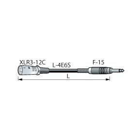 CANARE PC05-X2 5M WHT モノラルフォンケーブル XLR3(オス)-モノラルフォン(オス) 5m 白