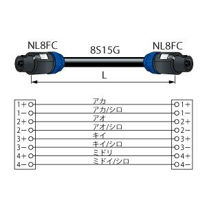 CANARE SC30-8NL 30M BLK 8心スピーカケーブル スピコン-スピコン 30m 黒