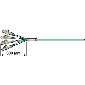 CANARE 4FO-M3-05-LS 片側コネクタ付き FAN-OUT コード(マルチモード)LC 5m