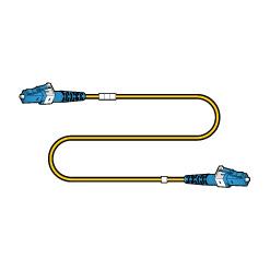 CANARE FS2C005A-LS 0.5M YEL 光接続コード (シングルモード) LC-LC 0.5m 黄