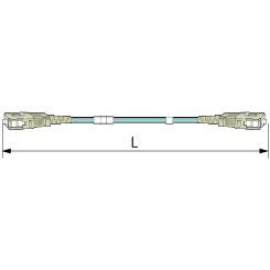 CANARE FM32C005-SS 0.5M AQA 光接続コード (マルチモード) SC-SC 0.5m アクア