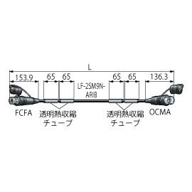 CANARE FCF02N-OCM-ARIB DGR 光カメラ変換ケーブル 2m ダークグリーン
