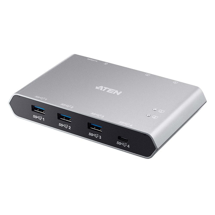 ATEN US3342 USB-C 2ポートUSB 3.1 Gen 2デバイス共有器(電源パススルー対応)
