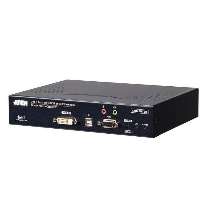 ATEN KE6920T デュアルリンクDVI-D IP-KVMトランスミッター(2K対応、デュアルSFP搭載)