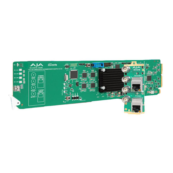 AJA Video Systems OG-DANTE-12GAM 12G-SDI → Dante オーディオエンベッダー / ディスエンベッダー