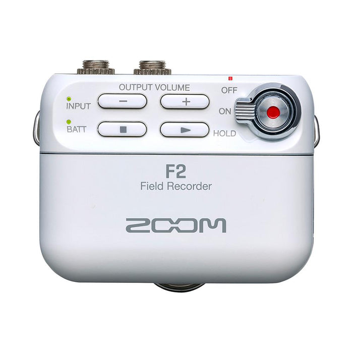 ZOOM F2/W ラベリアマイク付きフィールドレコーダー(ホワイト)