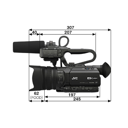 【決算セール2024】JVC GY-HM185 4Kメモリーカードカメラレコーダー