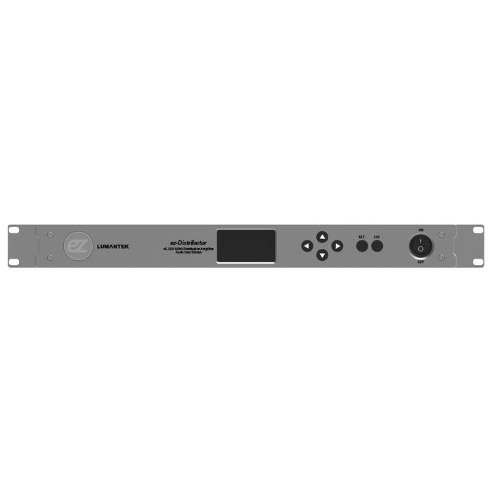 LUMANTEK ez-Distributor LCD付きディストリビューションアンプリファー