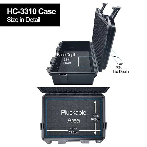 Lykus HC-3310 HC-3310 防水ハードケース 内寸:33x21x13.5cm