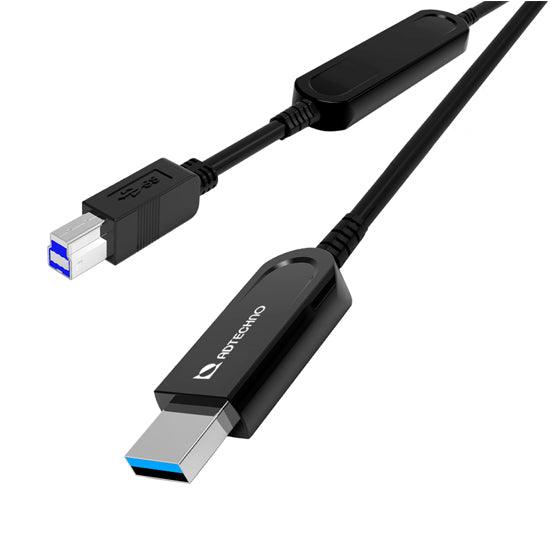 ADTECHNO AUN-2M2-015 10Gbps対応光ファイバUSBケーブル A-B 15m