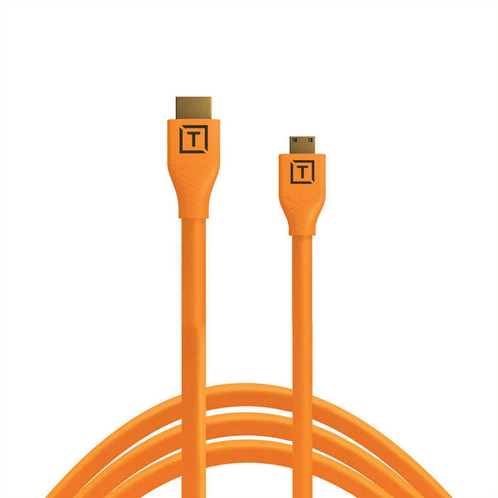 TetherTools H2C15-ORG テザープロ HDMI mini to HDMI 2.0 4.6m オレンジ