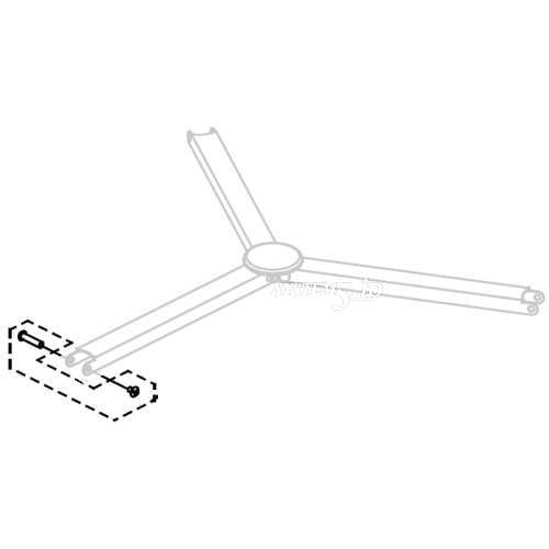 【生産完了】Libec TH650DV-19 ブレース固定ネジ(3個セット)(パーツ)