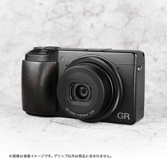 SHOTEN GR3-GP カメラウッドグリップ GR3-GP RICOH GR III 用(黒檀)