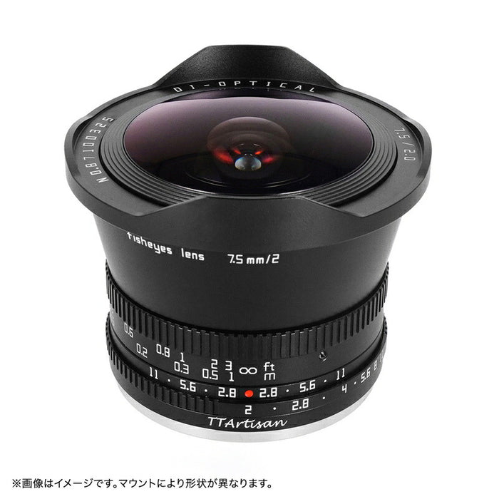 TTArtisan 7.5mm f/2 L (B) 7.5mm f/2 C Fisheye(Lマウント)
